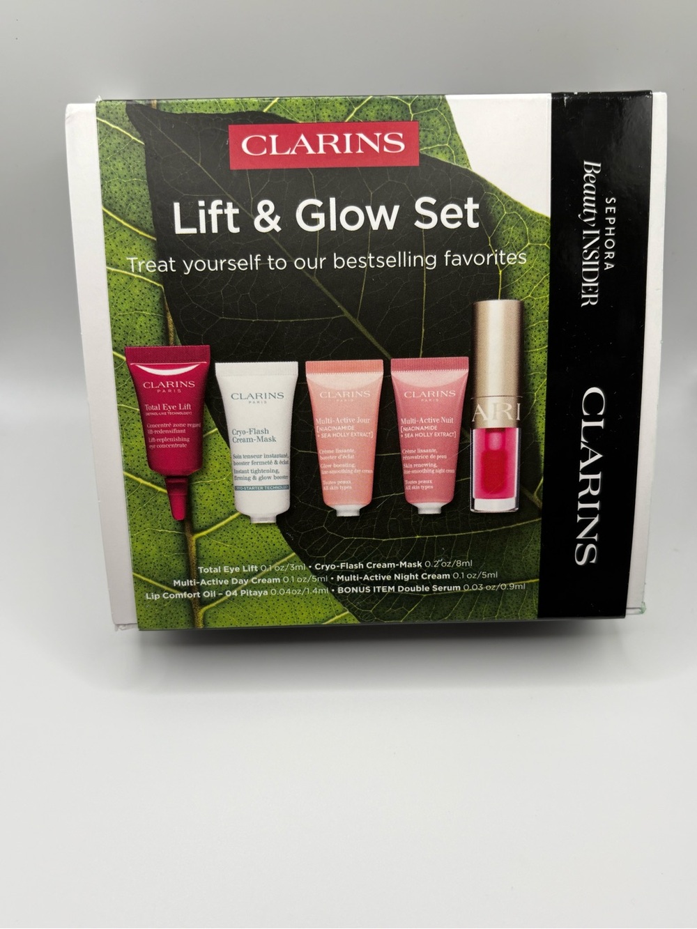Clarins Lift & Glow Set Sephora Beauty Insider Brand New in Box!!